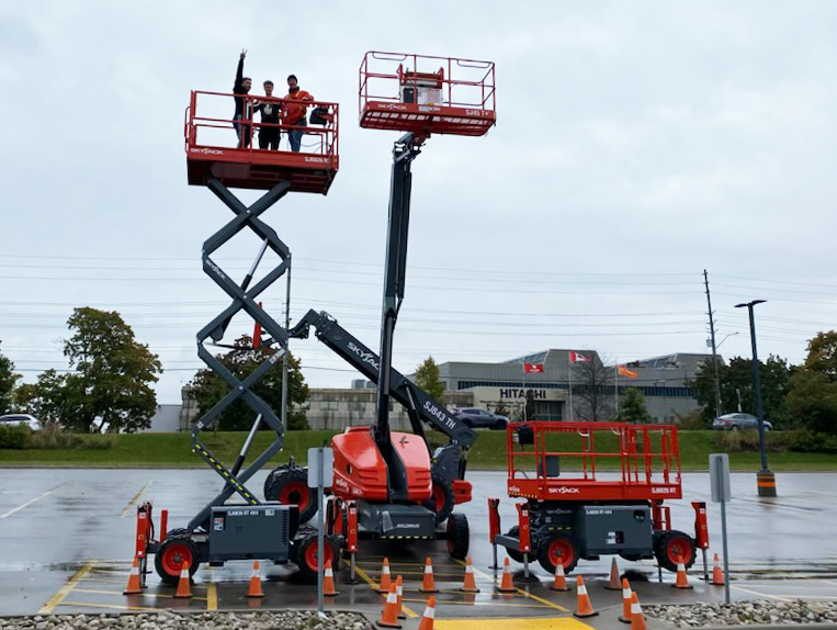 Skyjack Machines standing tall