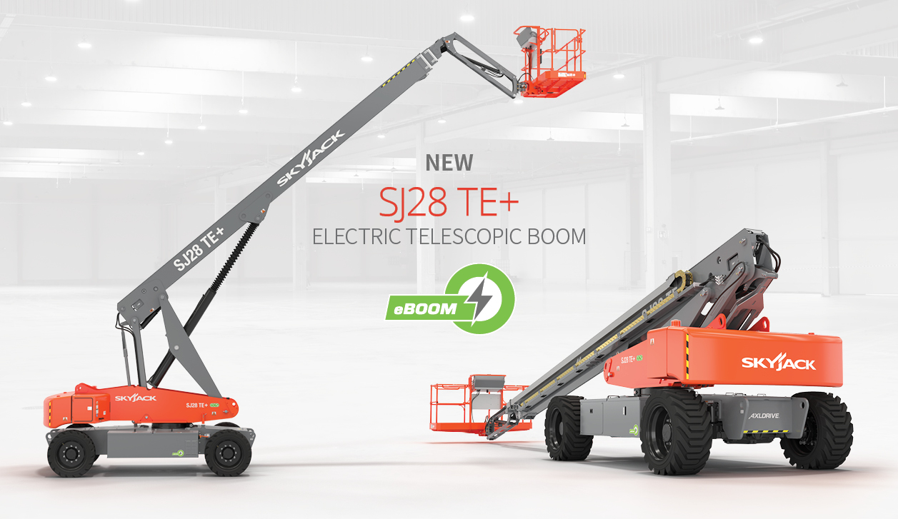Graphic of new SJ28 TE+ telescopic boom.
