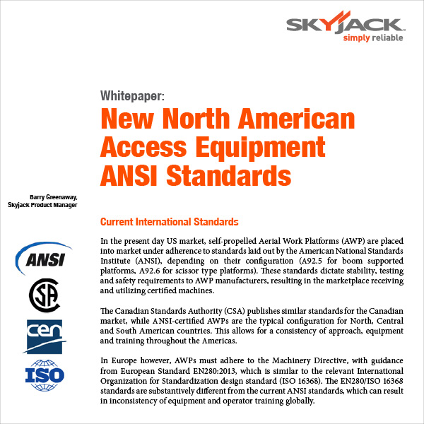 NEW ANSI STANDARDS