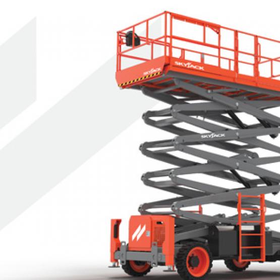 Skyjack presenta la nueva gama de elevadores de tijera para terrenos desiguales de tamaño completo
