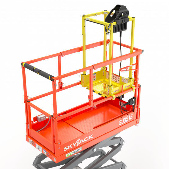 XStep on a scissor lift