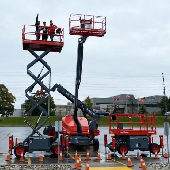 Skyjack Machines standing tall