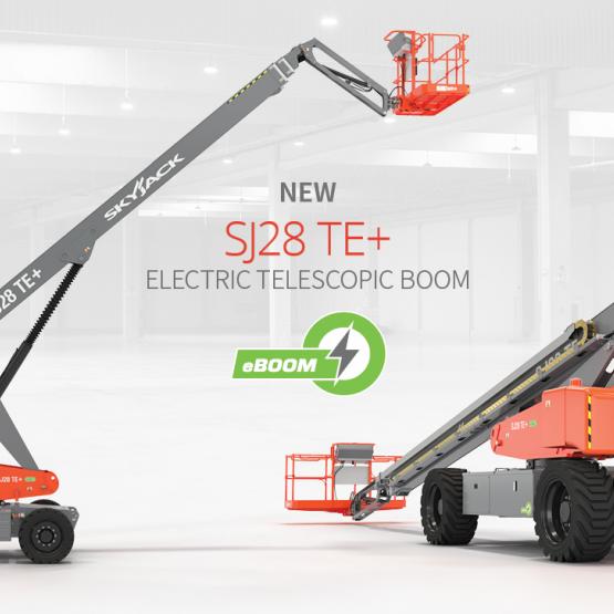 Graphic of new SJ28 TE+ telescopic boom.
