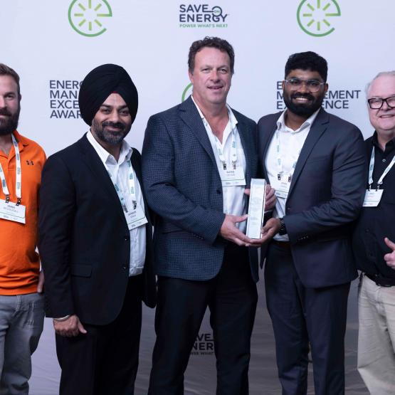 Skyjack’s Plant 2 Energy Team accept the 2026 IESO Save on Energy: Energy Management Excellence Award.
