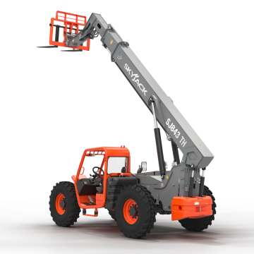 SJ843 Telehandler extended, side view