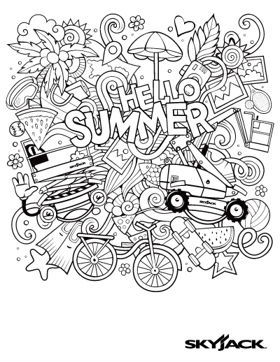 Summer Colouring Page Summer Coloring Page