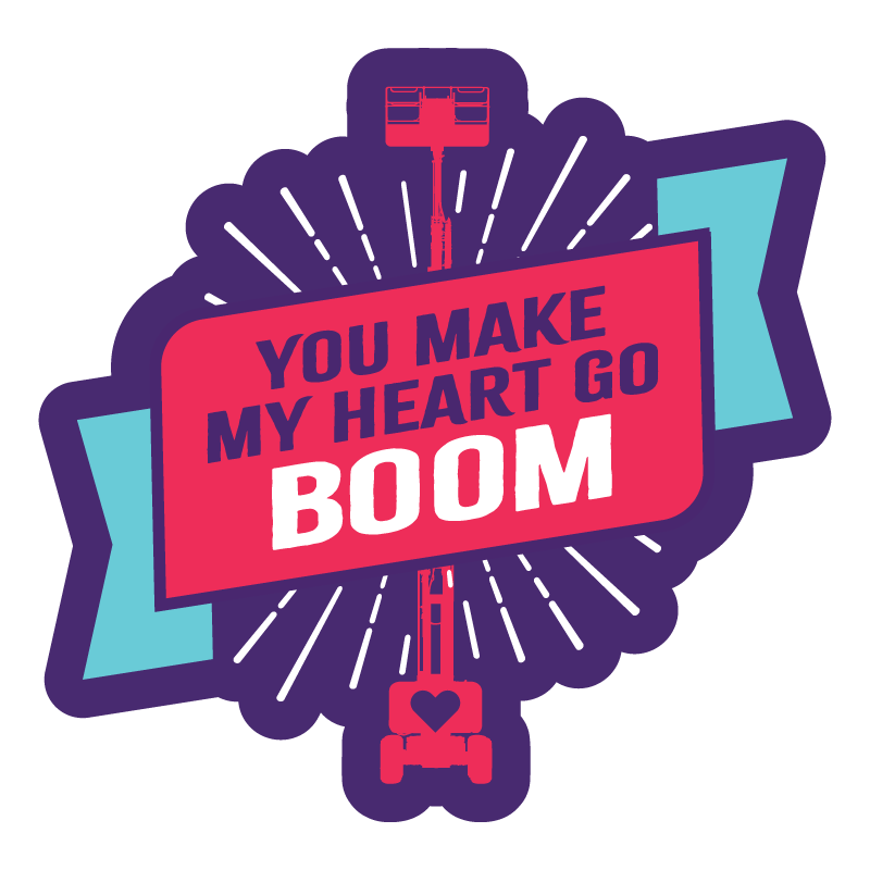 You make my heart go boom! You make my heart go boom!